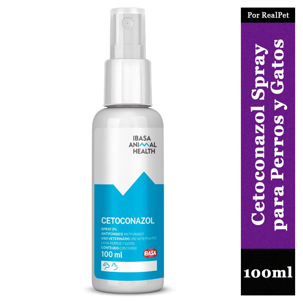 Cetoconazol Spray 2% Ibasa Antifúngico Perros y Gatos 100Ml